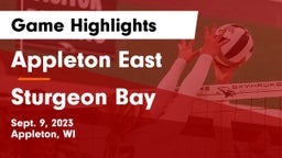 Appleton East  vs Sturgeon Bay Game Highlights - Sept. 9, 2023
