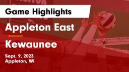Appleton East  vs Kewaunee Game Highlights - Sept. 9, 2023