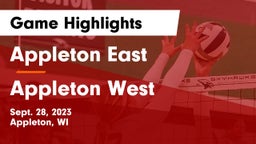 Appleton East  vs Appleton West  Game Highlights - Sept. 28, 2023