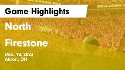 North  vs Firestone  Game Highlights - Dec. 18, 2023