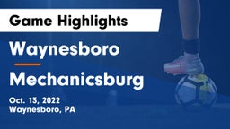 Waynesboro  vs Mechanicsburg  Game Highlights - Oct. 13, 2022