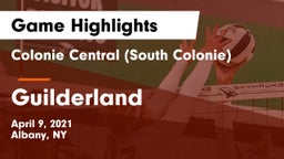Colonie Central  (South Colonie) vs Guilderland  Game Highlights - April 9, 2021