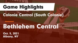 Colonie Central  (South Colonie) vs Bethlehem Central  Game Highlights - Oct. 5, 2021