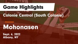 Colonie Central  (South Colonie) vs Mohonasen  Game Highlights - Sept. 6, 2022
