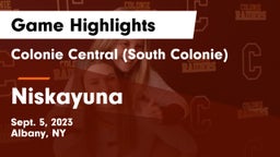 Colonie Central  (South Colonie) vs Niskayuna  Game Highlights - Sept. 5, 2023