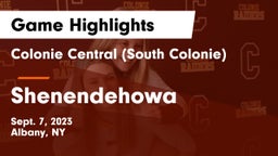 Colonie Central  (South Colonie) vs Shenendehowa  Game Highlights - Sept. 7, 2023