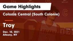 Colonie Central  (South Colonie) vs Troy  Game Highlights - Dec. 10, 2021