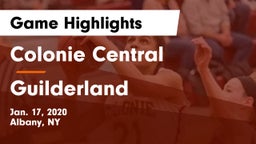 Colonie Central  vs Guilderland  Game Highlights - Jan. 17, 2020