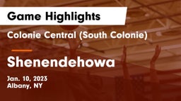 Colonie Central  (South Colonie) vs Shenendehowa  Game Highlights - Jan. 10, 2023