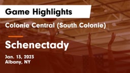 Colonie Central  (South Colonie) vs Schenectady  Game Highlights - Jan. 13, 2023