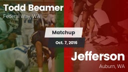 Matchup: Todd Beamer High vs. Jefferson  2016