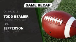 Recap: Todd Beamer  vs. Jefferson  2016