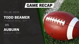 Recap: Todd Beamer  vs. Auburn  2016