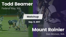 Matchup: Todd Beamer High vs. Mount Rainier  2017