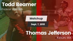 Matchup: Todd Beamer High vs. Thomas Jefferson  2018