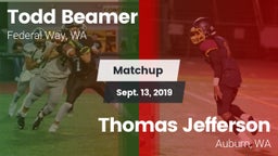 Matchup: Todd Beamer High vs. Thomas Jefferson  2019