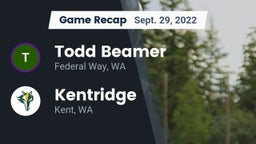 Recap: Todd Beamer  vs. Kentridge  2022