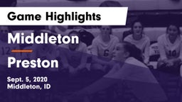 Middleton  vs Preston  Game Highlights - Sept. 5, 2020