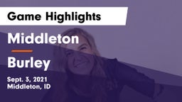 Middleton  vs Burley  Game Highlights - Sept. 3, 2021