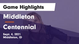 Middleton  vs Centennial  Game Highlights - Sept. 4, 2021