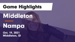 Middleton  vs Nampa Game Highlights - Oct. 19, 2021