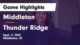 Middleton  vs Thunder Ridge  Game Highlights - Sept. 9, 2023