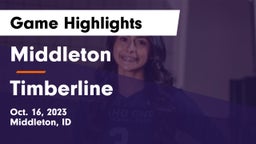 Middleton  vs Timberline  Game Highlights - Oct. 16, 2023