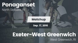 Matchup: Ponaganset High vs. Exeter-West Greenwich  2016