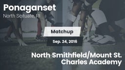 Matchup: Ponaganset High vs. North Smithfield/Mount St. Charles Academy 2016