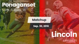 Matchup: Ponaganset High vs. Lincoln  2016