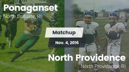 Matchup: Ponaganset High vs. North Providence  2016
