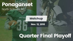 Matchup: Ponaganset High vs. Quarter Final Playoff 2016