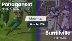Matchup: Ponaganset High vs. Burrillville  2016
