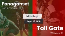 Matchup: Ponaganset High vs. Toll Gate  2018