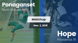 Matchup: Ponaganset High vs. Hope  2018