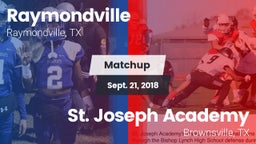 Matchup: Raymondville High vs. St. Joseph Academy  2018