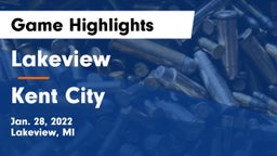 Lakeview  vs Kent City  Game Highlights - Jan. 28, 2022