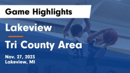 Lakeview  vs Tri County Area  Game Highlights - Nov. 27, 2023