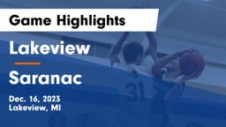Lakeview  vs Saranac  Game Highlights - Dec. 16, 2023