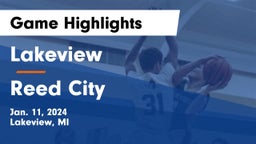 Lakeview  vs Reed City  Game Highlights - Jan. 11, 2024