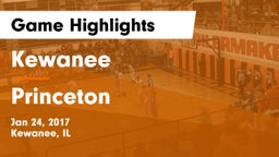 Kewanee  vs Princeton Game Highlights - Jan 24, 2017