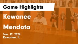 Kewanee  vs Mendota  Game Highlights - Jan. 19, 2024