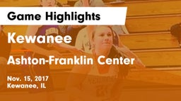 Kewanee  vs Ashton-Franklin Center Game Highlights - Nov. 15, 2017