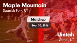 Matchup: Maple Mountain High vs. Uintah  2016