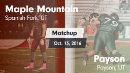 Matchup: Maple Mountain High vs. Payson  2016