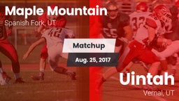 Matchup: Maple Mountain High vs. Uintah  2017