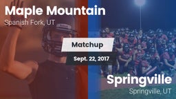 Matchup: Maple Mountain High vs. Springville  2017