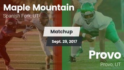 Matchup: Maple Mountain High vs. Provo  2017