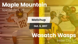 Matchup: Maple Mountain High vs. Wasatch Wasps 2017
