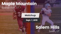 Matchup: Maple Mountain High vs. Salem Hills  2018